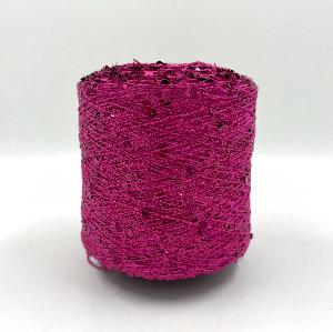 Пряжа Королевские пайетки Shine Pail, хлопок, цвет фуксия